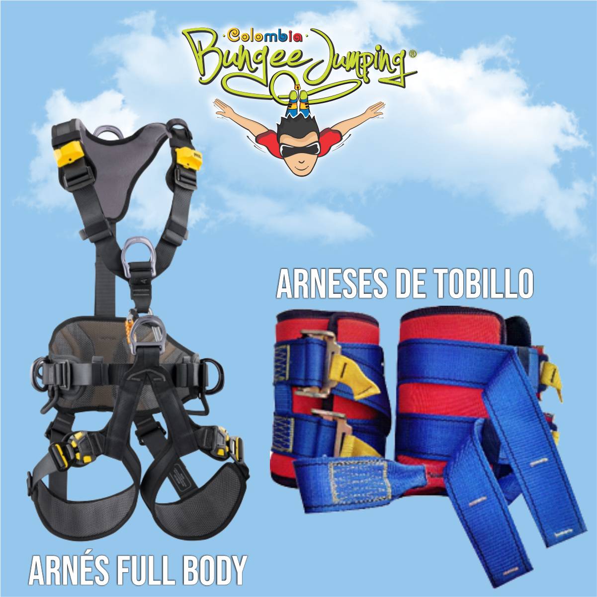 Equipos y cuerdas elasticas para Bungee Jumping